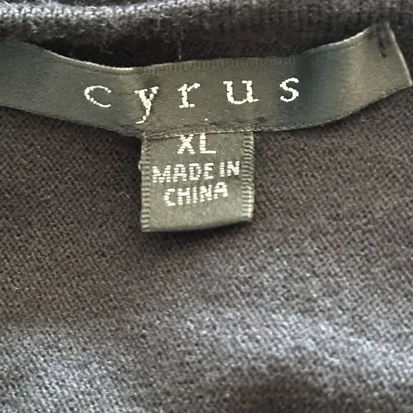 Cyrus Ribbed Sweater Long Sleeve Asymmetric Knit Top Lagenlook Indie Tunic XL - Picture 6 of 6